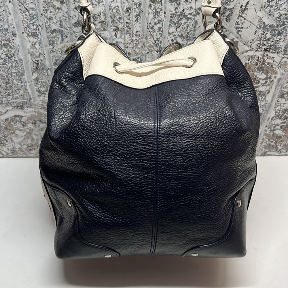 Coach Bucket Navy Blue Bag - Picture 10 of 16